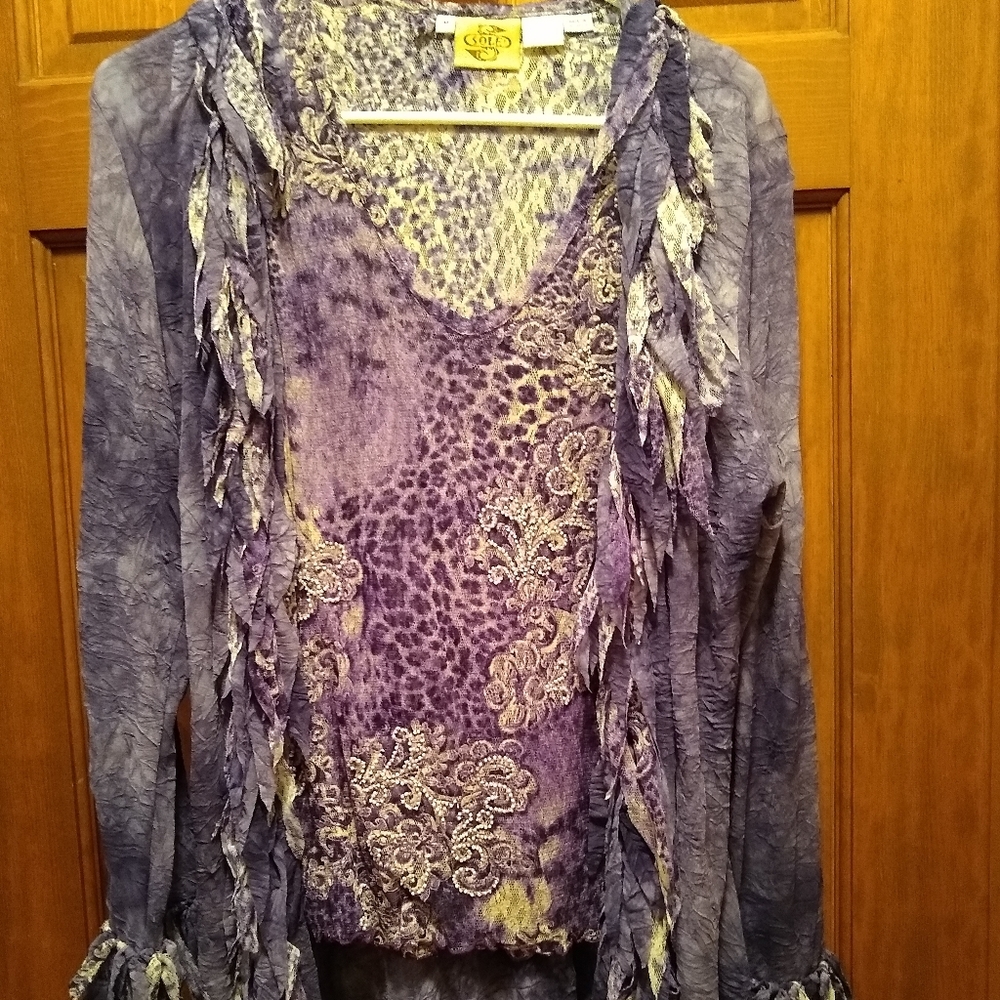 Bohemian Style 2 Piece Tank and Jacket